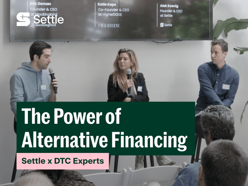 Settle x DTC Experts: The Power of Alternative Financing